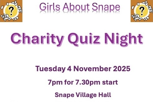 4th Nov: GAS Charity Quiz Night