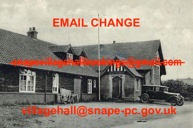 Sn Village Hall Bookings' email change