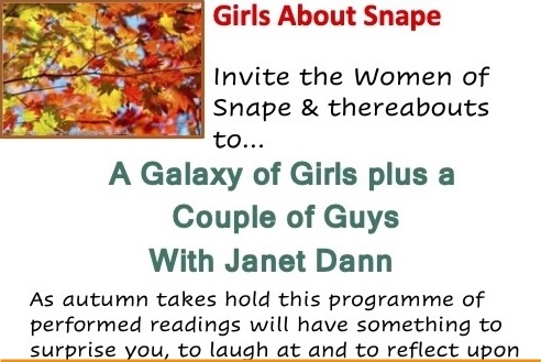 7th Oct, GAS: Galaxy of Girls w/ Janet Dann
